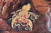 Detail from a mural painting with a 'Ramakien' motif - Thai version of the Indian Ramayana - from the temple complex of the Emerald Buddha, Bangkok (late 18th century) 